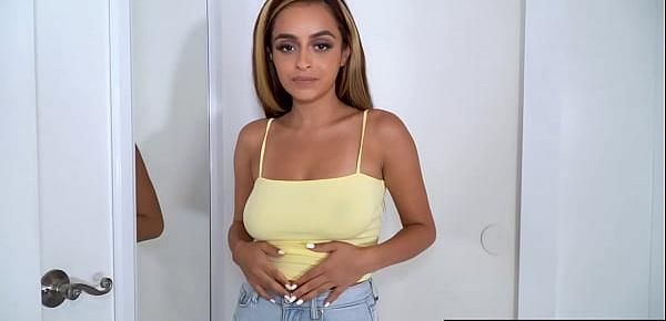  Johnny having writer&039;s block and kinda feeling horny, tells her stepsister Nola Exico to take off her clothes and take his dick before she can go.